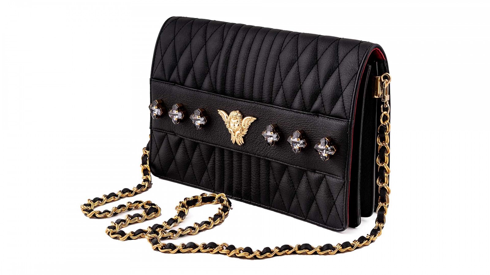 designer black handbag