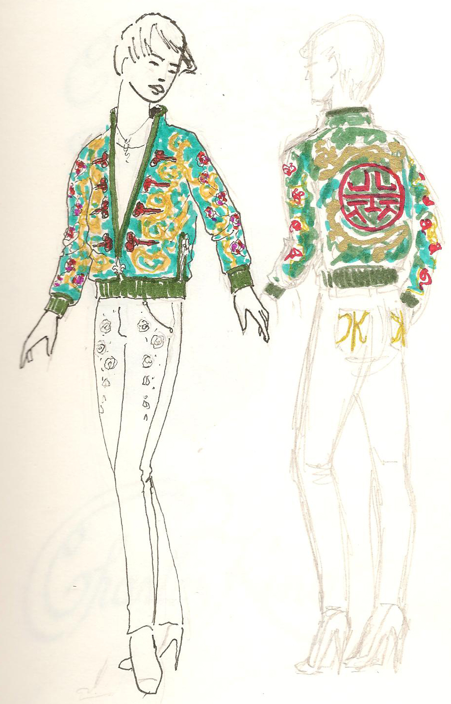 Eastern-influenced jacket study