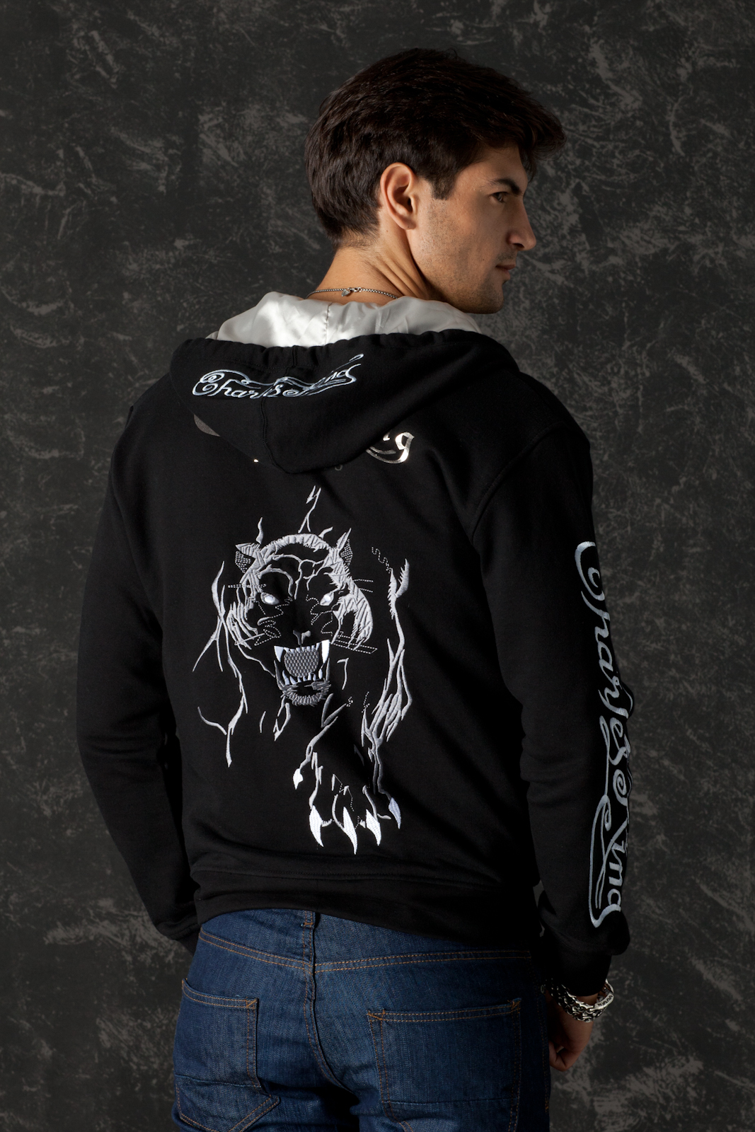 Hoodie Black Panther, back view
