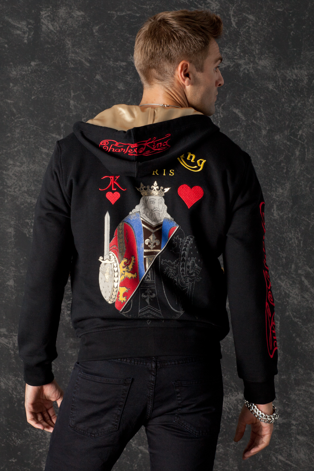 Hoodie King of Heart, back view