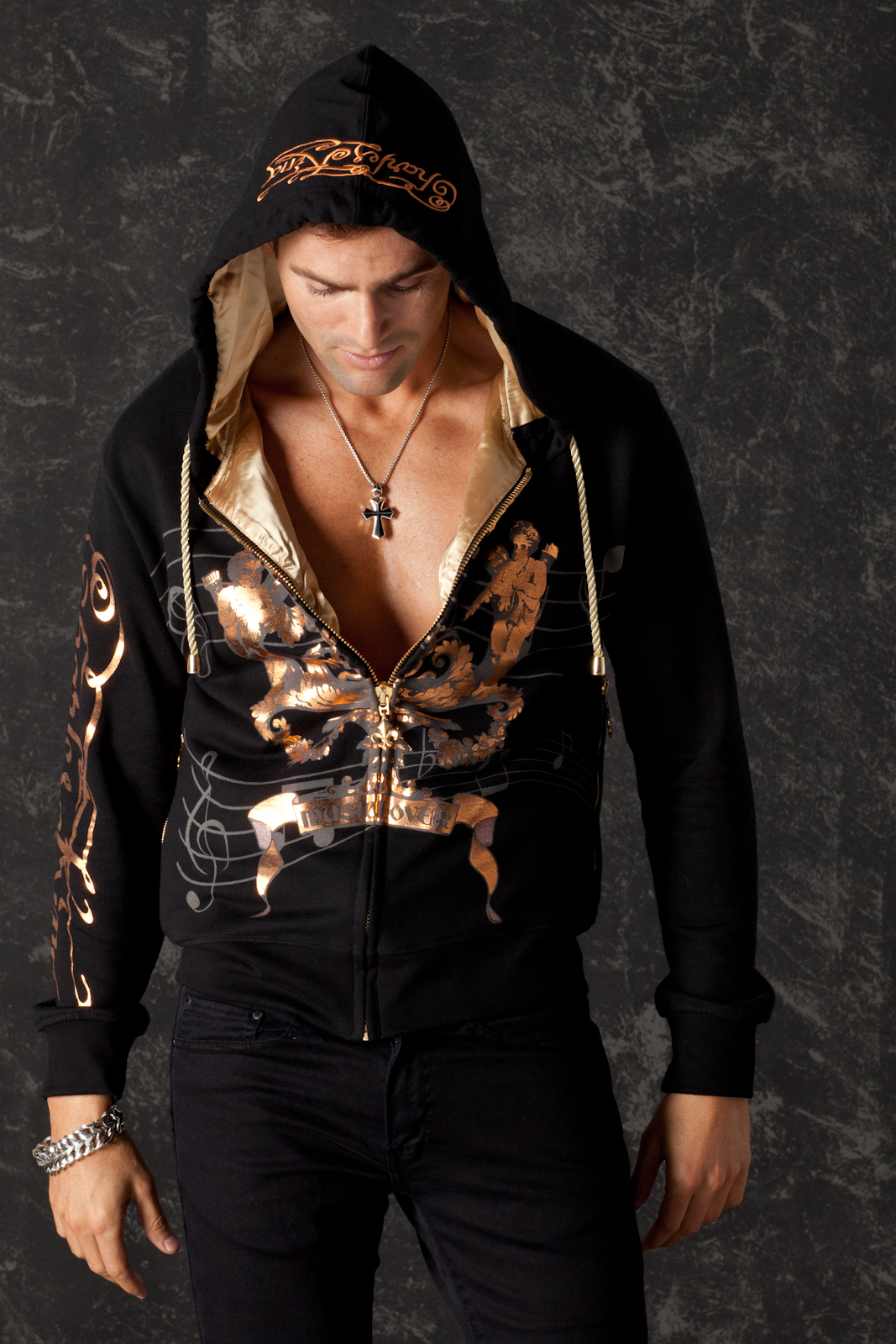 Hoodie Music Lover, front view